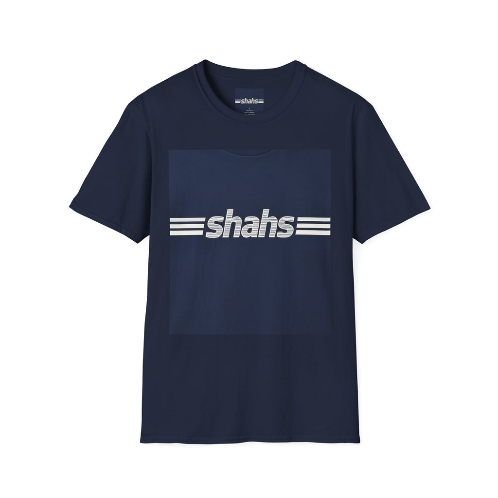 Shahs Retro Stripe T‑Shirt — Vintage Logo Tee