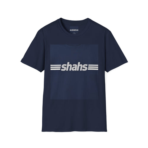Shahs Retro Stripe T‑Shirt — Vintage Logo Tee