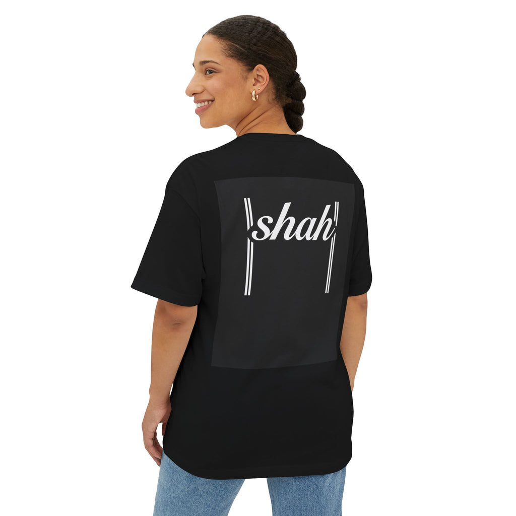Shah Retro Stripe Tee — Oversized Boxy Casual Shirt