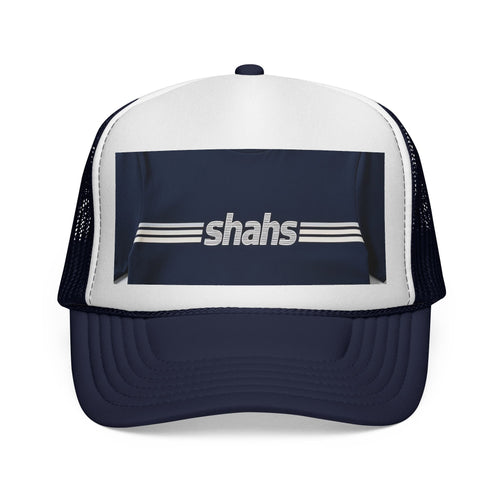 Shahs Retro Stripe Trucker Hat