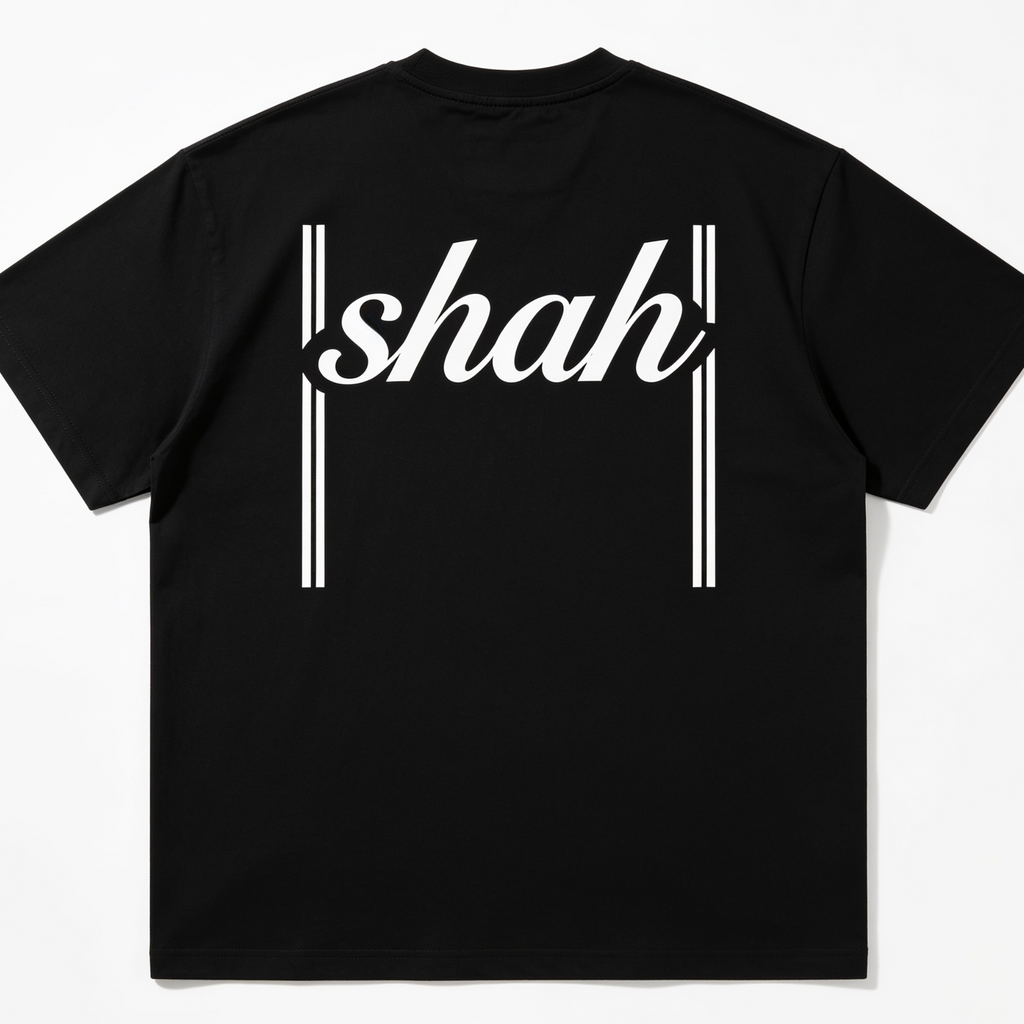 Shah Retro Stripe Tee — Oversized Boxy Casual Shirt