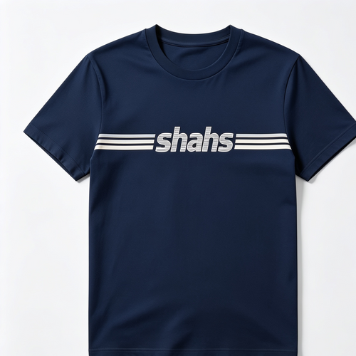Shah Retro Stripe Tee — Oversized Boxy Casual Shirt