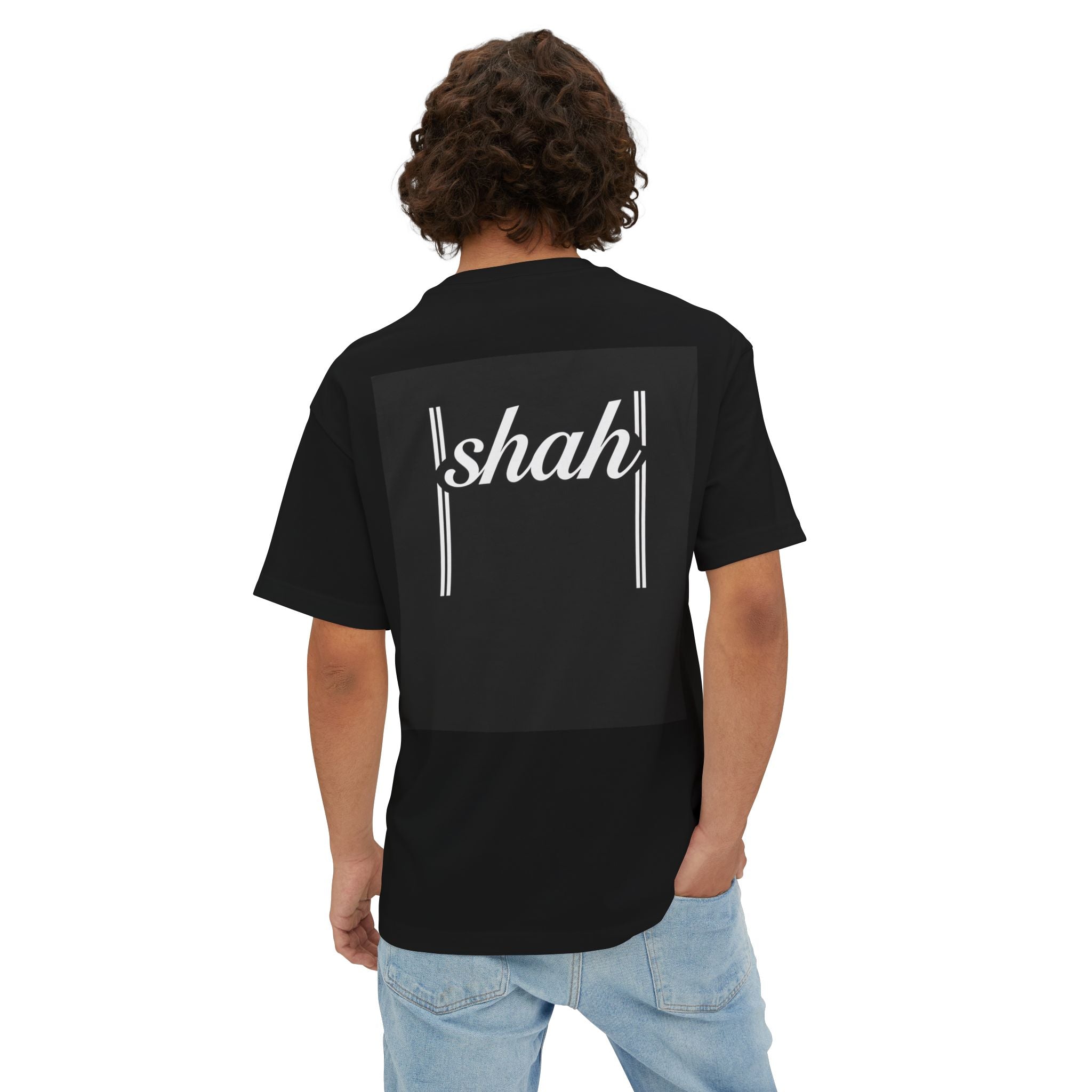 Shah Retro Stripe Tee — Oversized Boxy Casual Shirt
