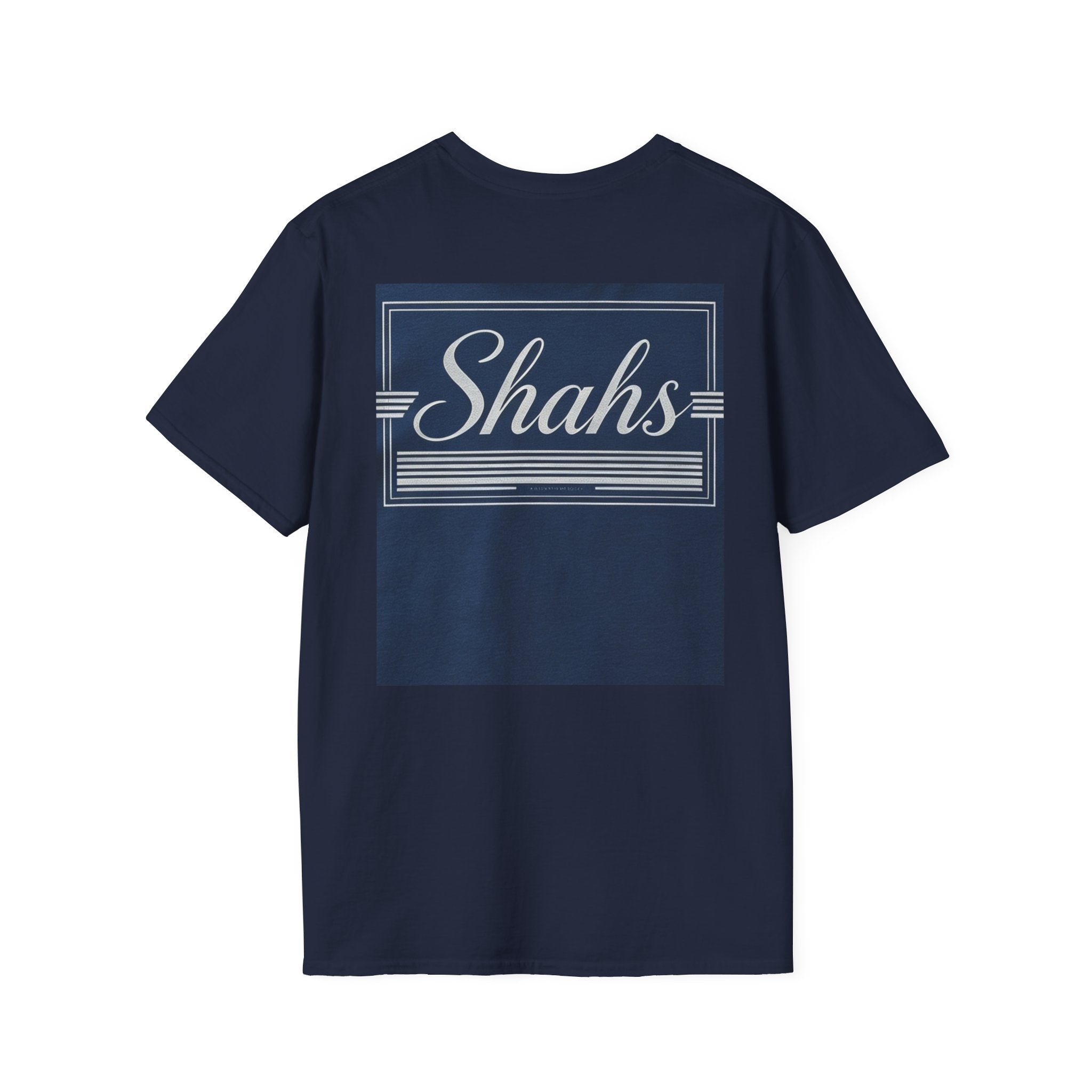 Shahs Retro Stripe T‑Shirt — Vintage Logo Tee