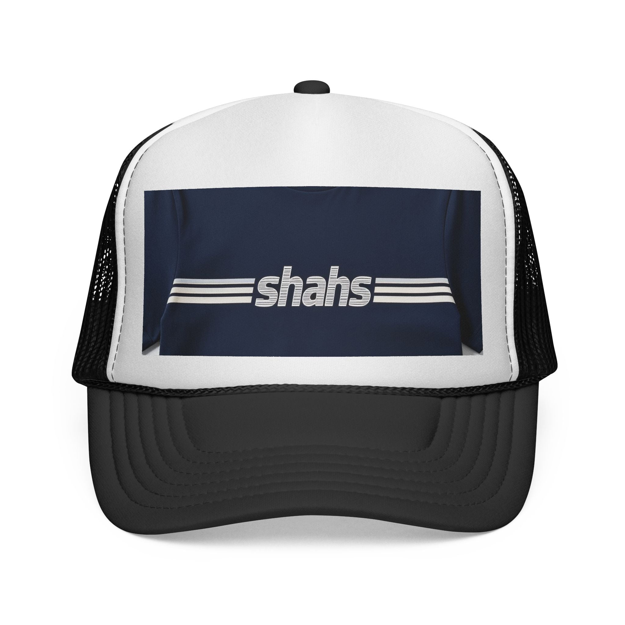 Shahs Retro Stripe Trucker Hat